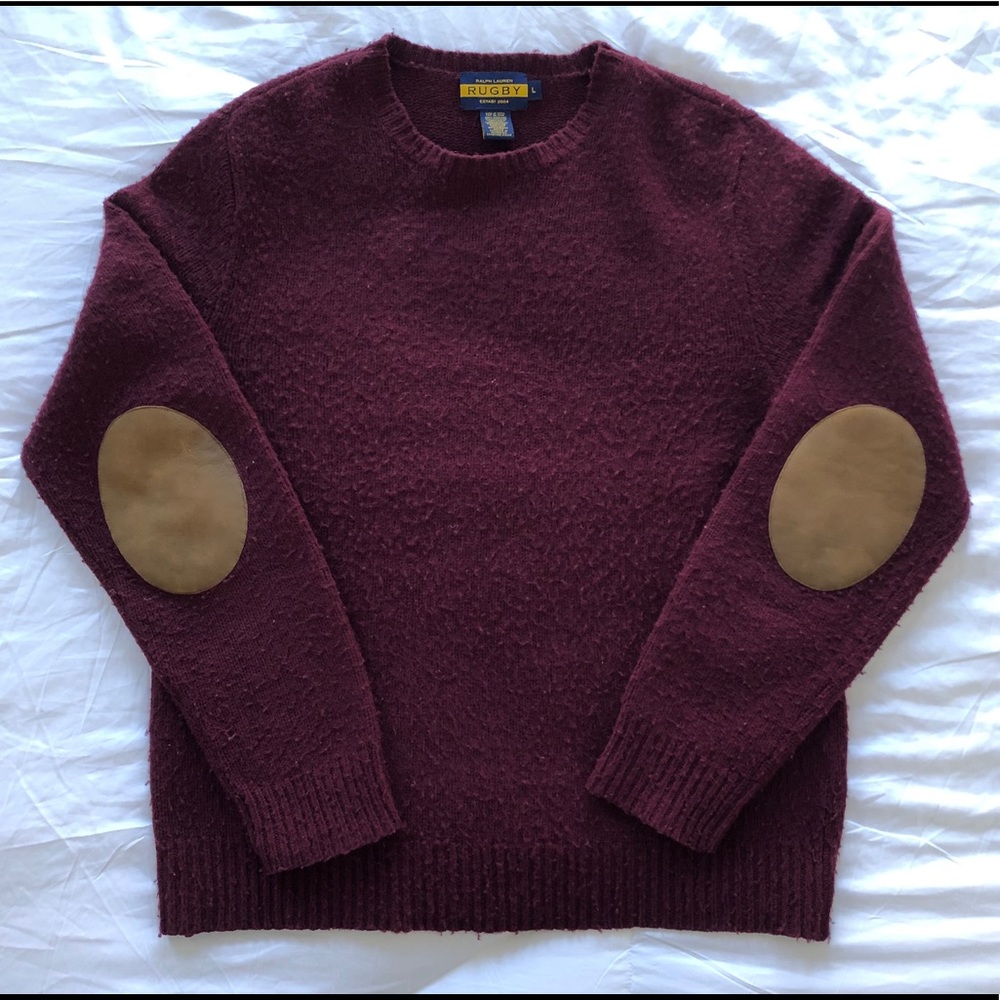 Vintage Rugby Ralph Lauren Shaggy Dog Sweater Sz L